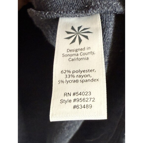 Athleta Women's Size S French Terry Long Sleeve Pullover Sweatshirt High Low Top - Picture 6 of 9